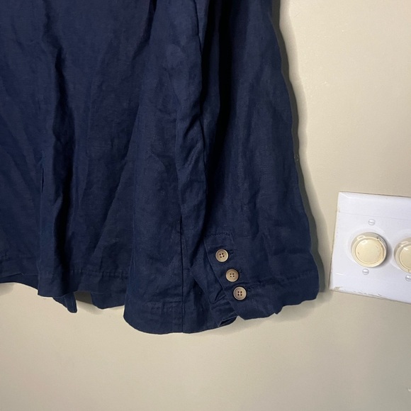 Quince 100% European Linen Blazer Deep Navy - Picture 9 of 9